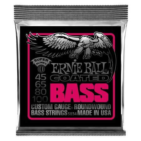 Super Slinky Coated Electric Bass Strings - 45-100 Gauge
