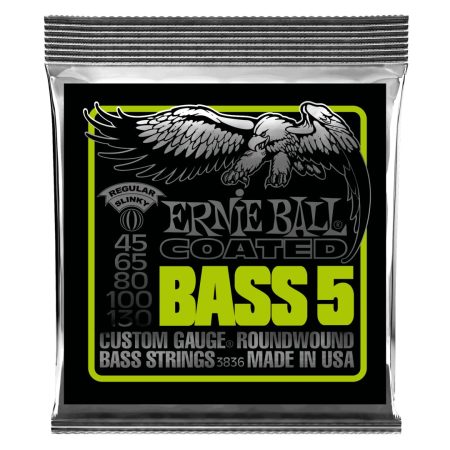Bass 5 Slinky Coated Electric Bass Strings - 45-130 Gauge