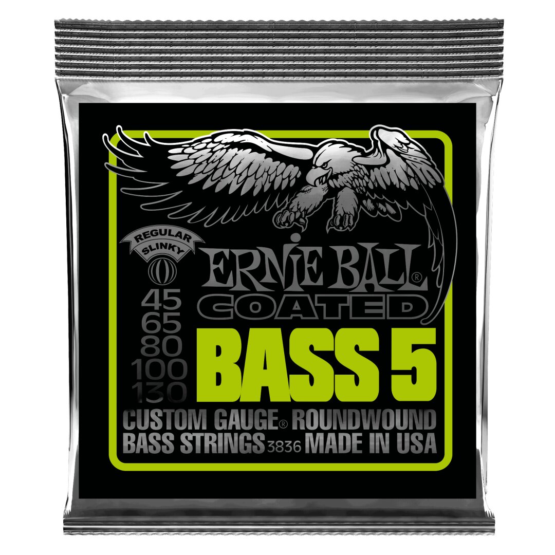 Bass 5 Slinky Coated Electric Bass Strings - 45-130 Gauge