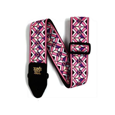 Ernie Ball Kaleidoscope Pink Jacquard Strap
