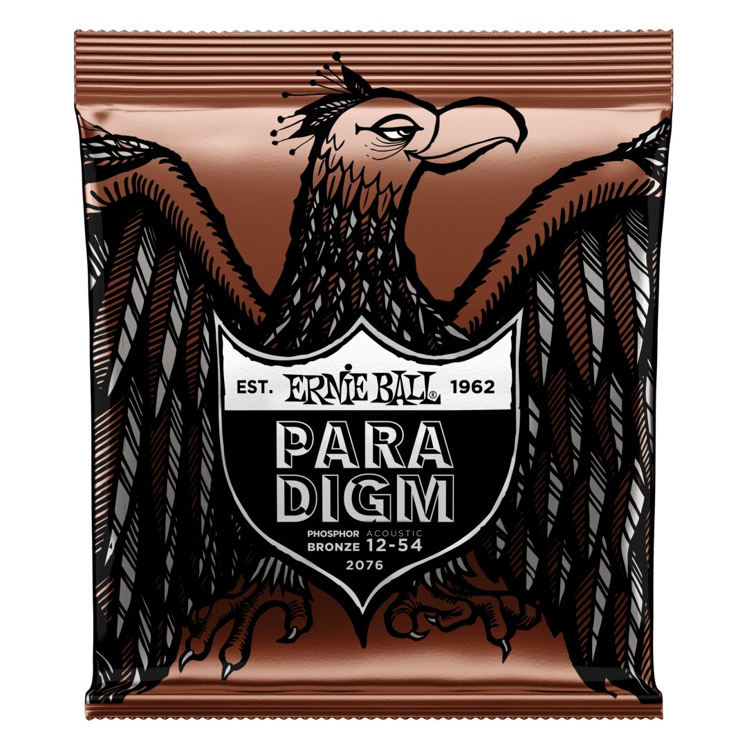 Paradigm Medium Light Phosphor Bronze Acoustic Guitar Strings - 12-54