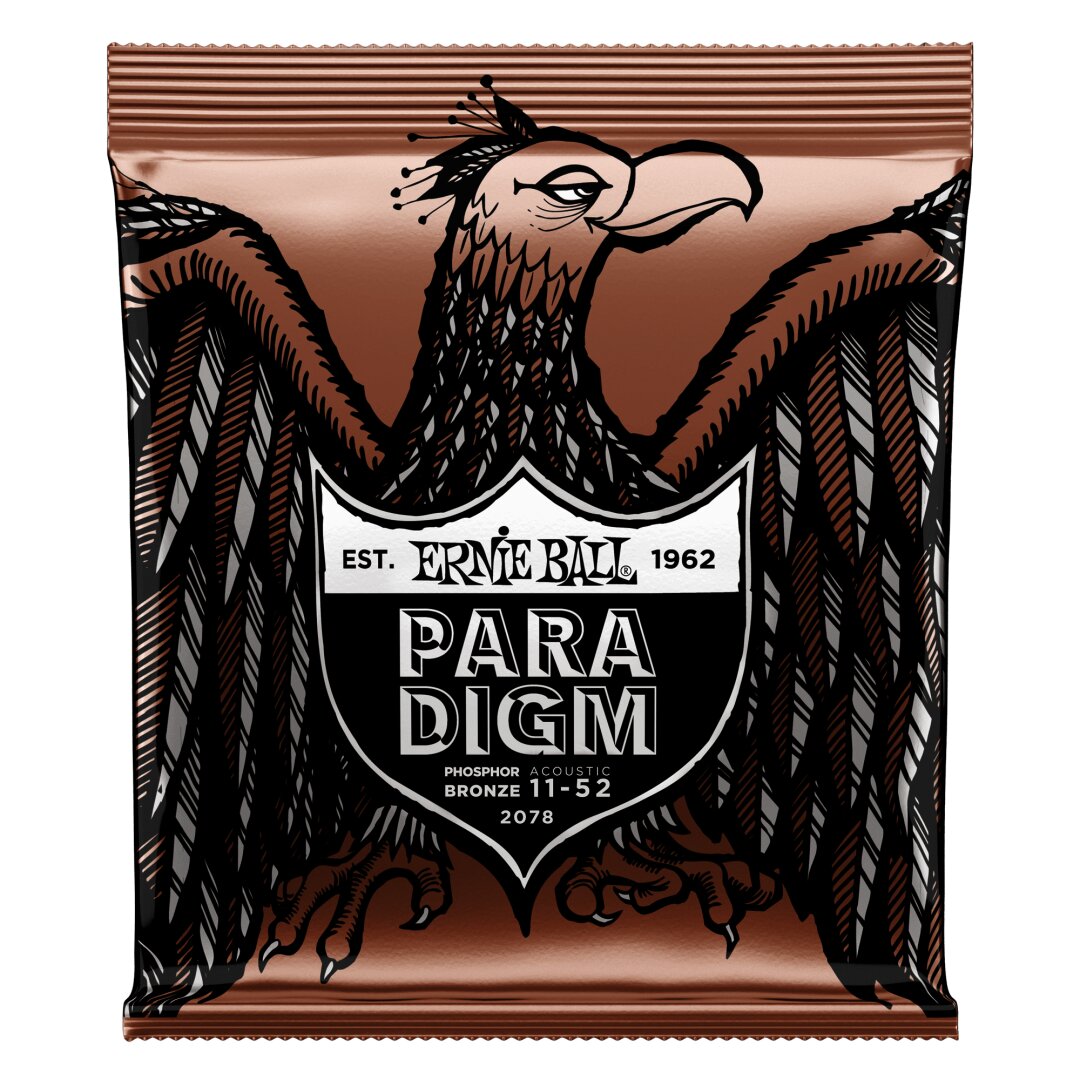Paradigm Light Phosphor Bronze Acoustic Guitar Strings - 11-52 Gauge