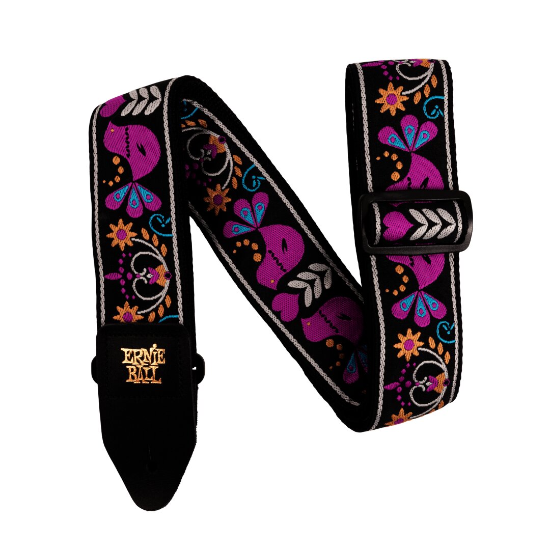 Ernie Ball Purple Bird Lupin Jacquard Strap