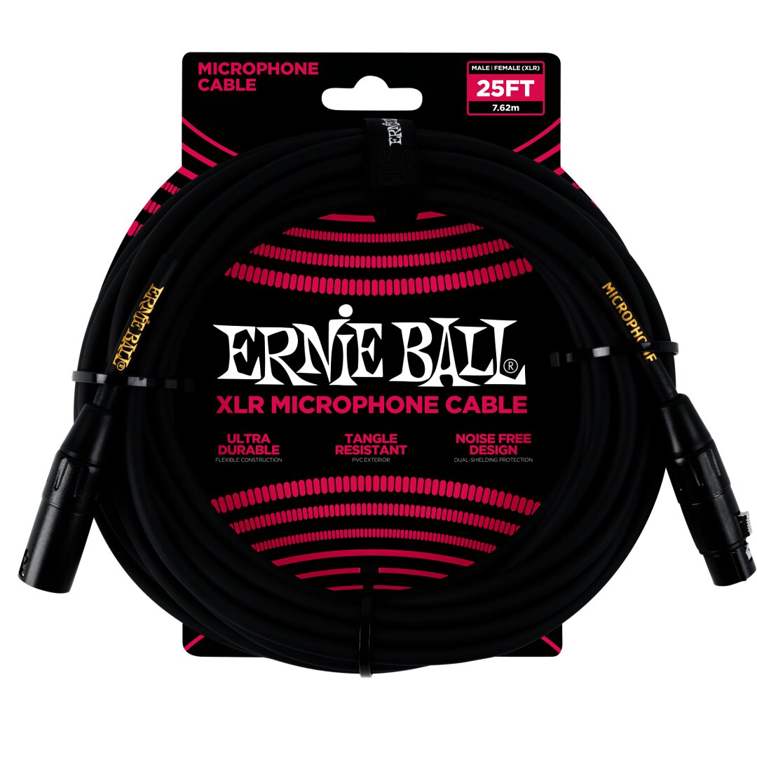 25' Male / Female XLR Microphone Cable