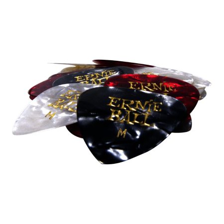 Medium Assorted Color Pearloid Cellulose Picks bag of 24