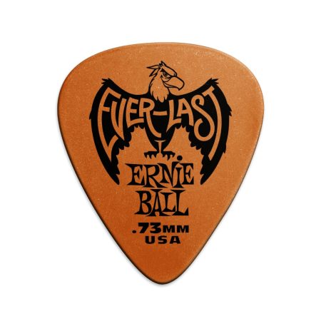 .73mm Orange Everlast Picks 12-pack