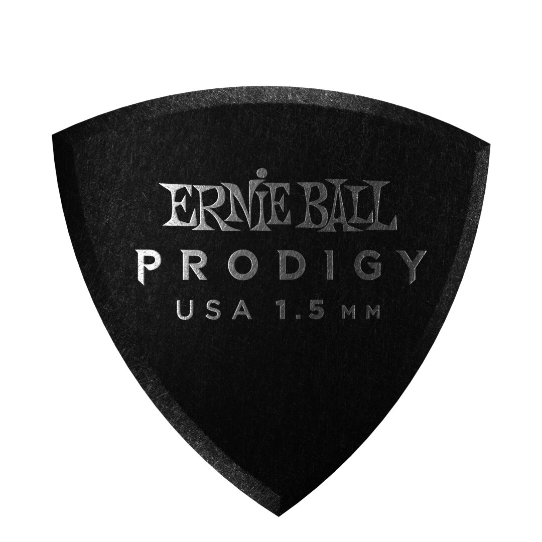 Ernie Ball 1.5mm Black Shield Prodigy Picks 6-pack