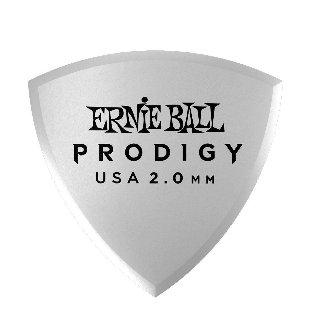 Ernie Ball 2.0mm White Shield Prodigy Picks 6-pack