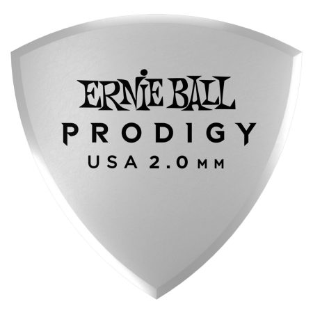 Ernie Ball 2.0mm White Large Shield Prodigy Picks 6-pack