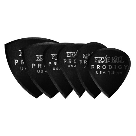 Ernie Ball 1.5mm Black Multipack Prodigy Picks 6-pack