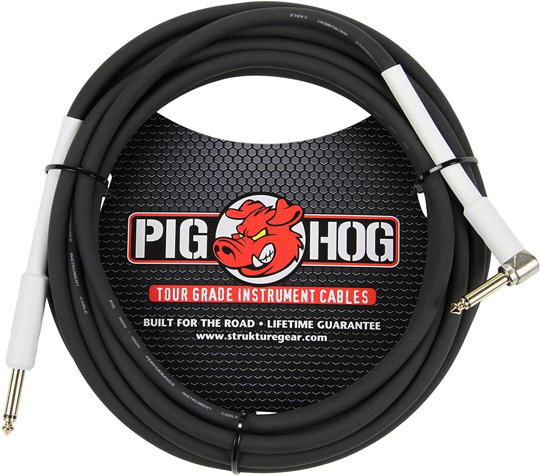 Pig Hog Instrument Cable 8mm. - 10' Right
