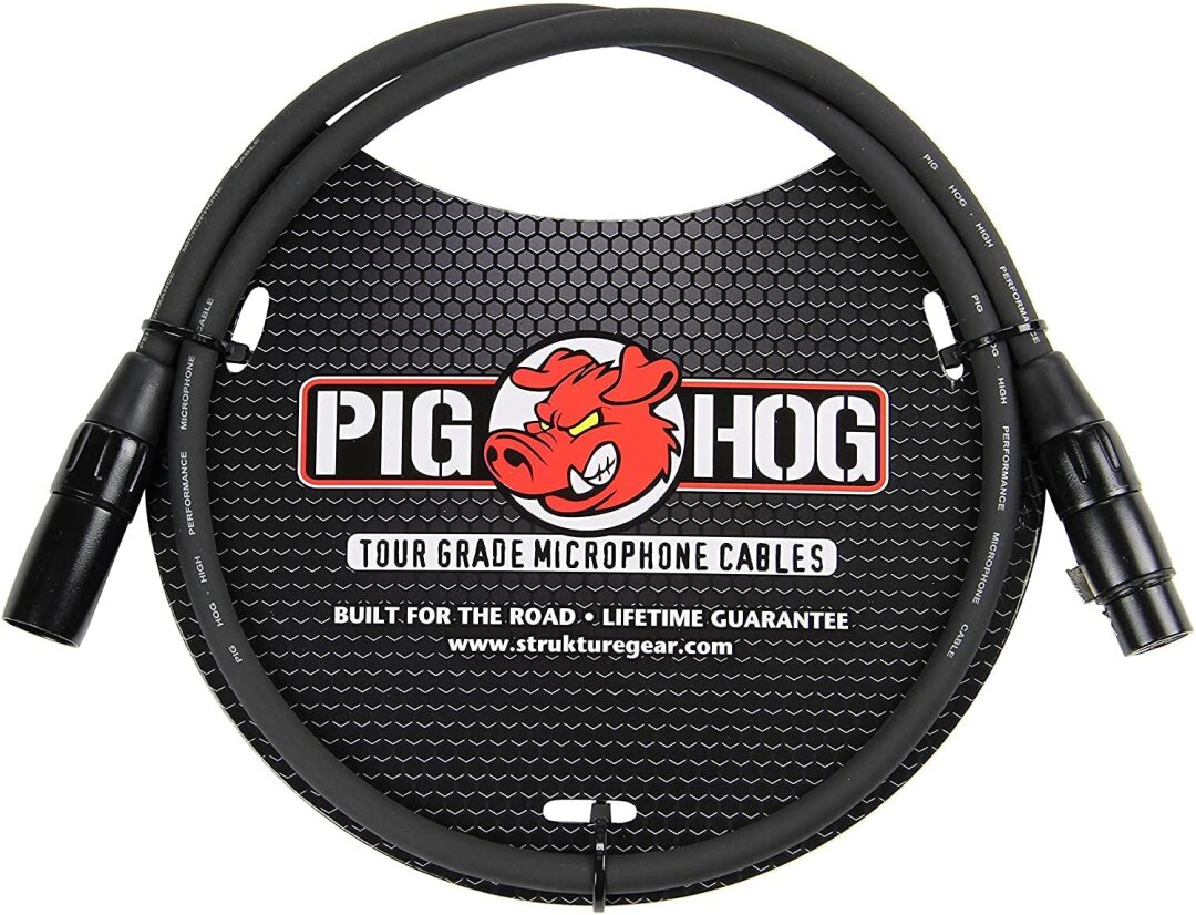 Pig Hog PHM High Performance 8mm XLR Microphone Cable - 3'