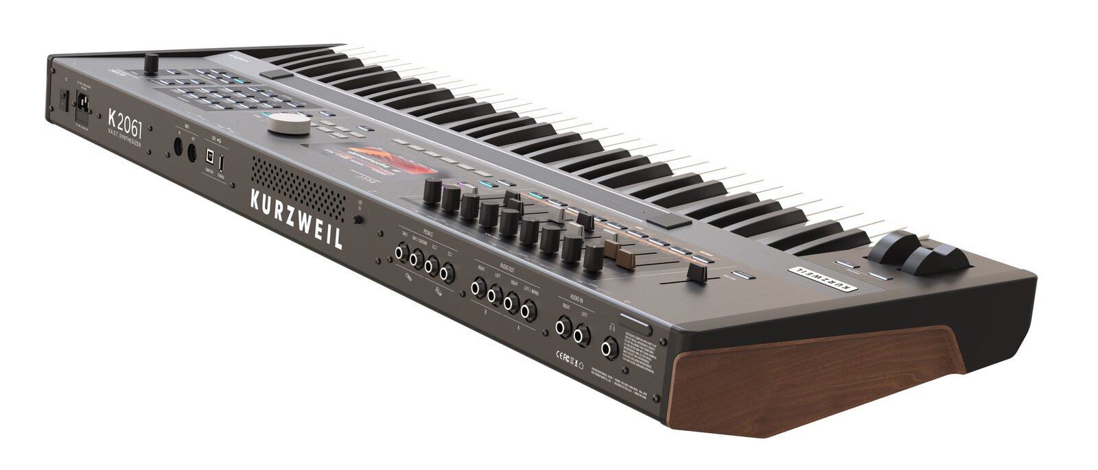 Kurzweil K2061 61-Key V.A.S.T. Synthesizer Workstation semi-weighted synth action with velocity and pressure (aftertouch) sensitive adjustable keys (Fatar TP/9) Mac OS X, Windows compatible - Image 6