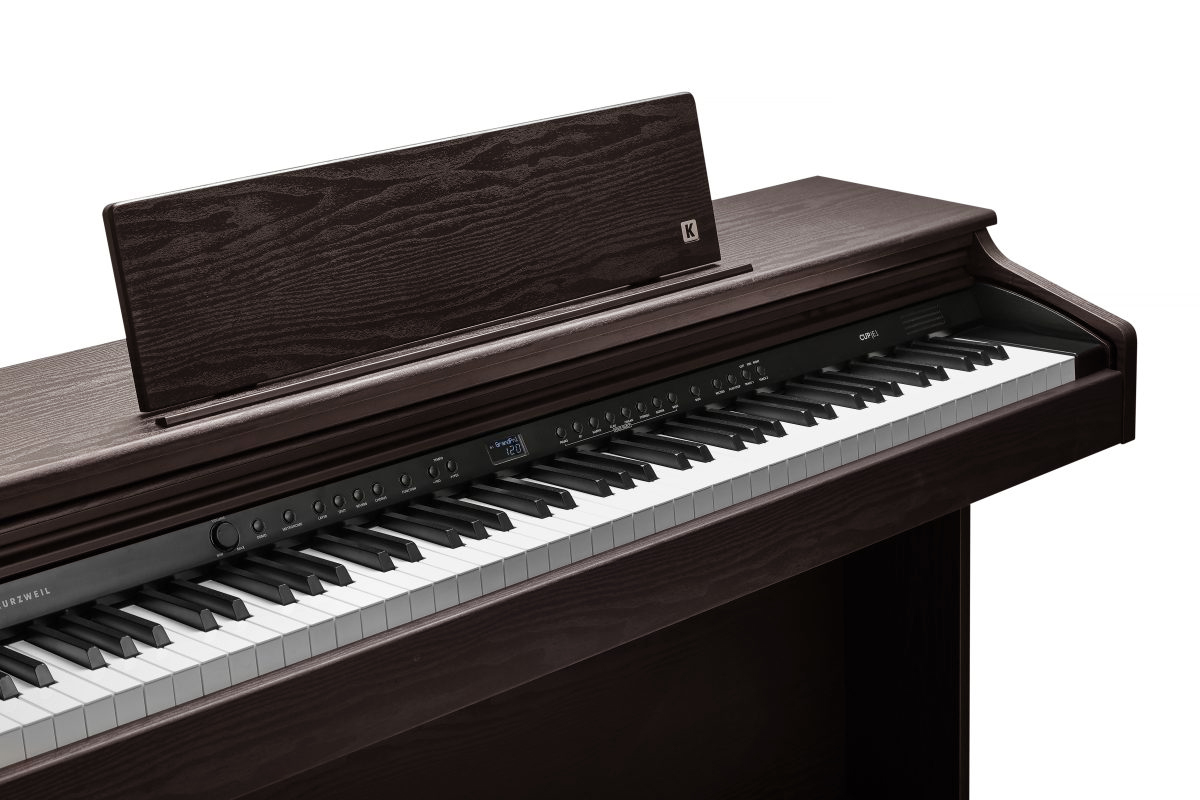 Kurzweil CUP E1 Home Digital Upright Piano | 88 Keys, Bluetooth+MIDI & USB Connectivity, Rosewood Finish - Image 2