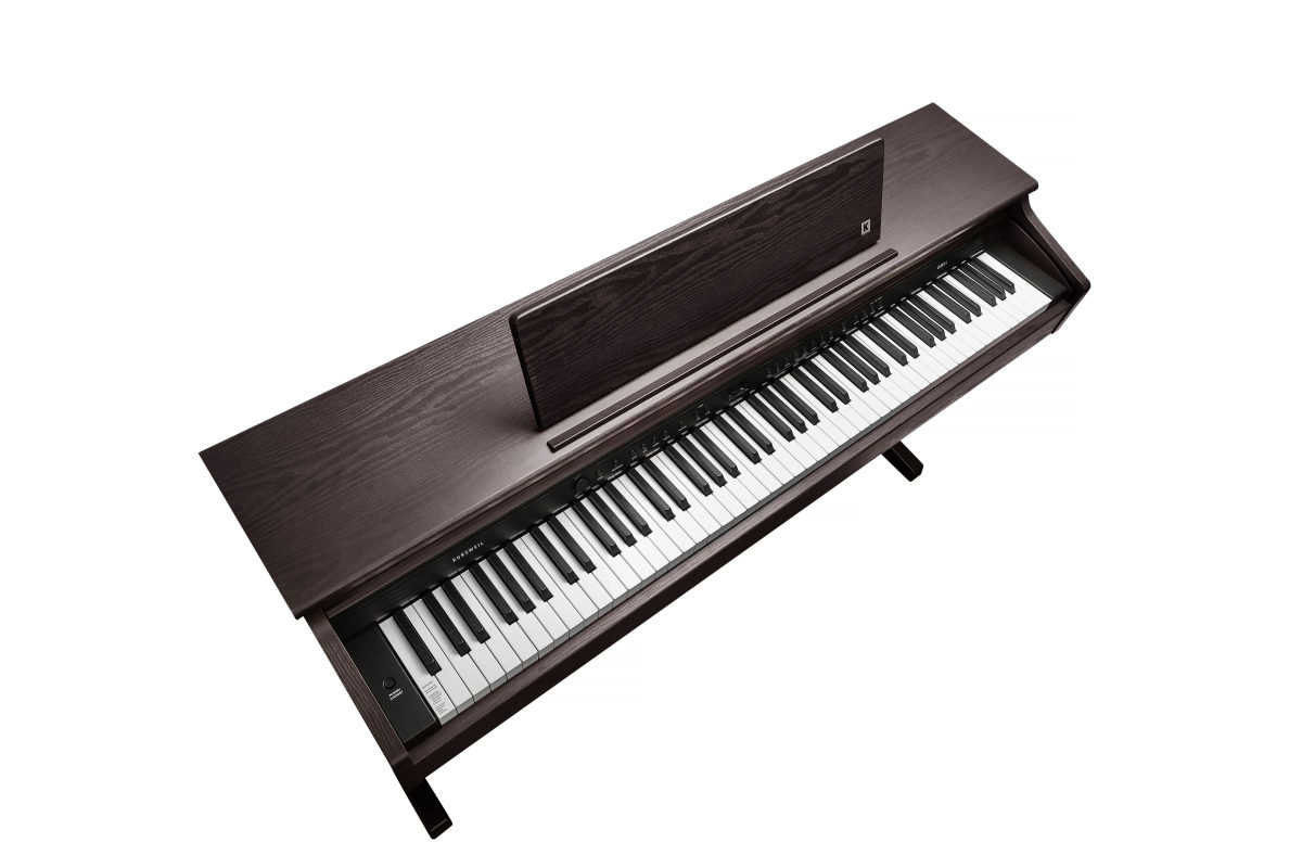 Kurzweil CUP E1 Home Digital Upright Piano | 88 Keys, Bluetooth+MIDI & USB Connectivity, Rosewood Finish - Image 4