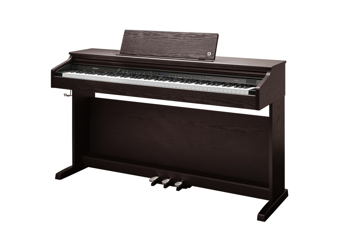 Kurzweil CUP E1 Home Digital Upright Piano | 88 Keys, Bluetooth+MIDI & USB Connectivity, Rosewood Finish - Image 6