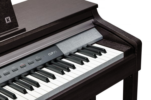 Kurzweil CUP P1 Home Digital Upright Piano | 88 Keys, Bluetooth+MIDI & USB Connectivity, Rosewood Finish - Image 3