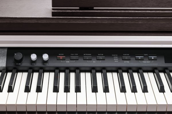 Kurzweil CUP P1 Home Digital Upright Piano | 88 Keys, Bluetooth+MIDI & USB Connectivity, Rosewood Finish - Image 6