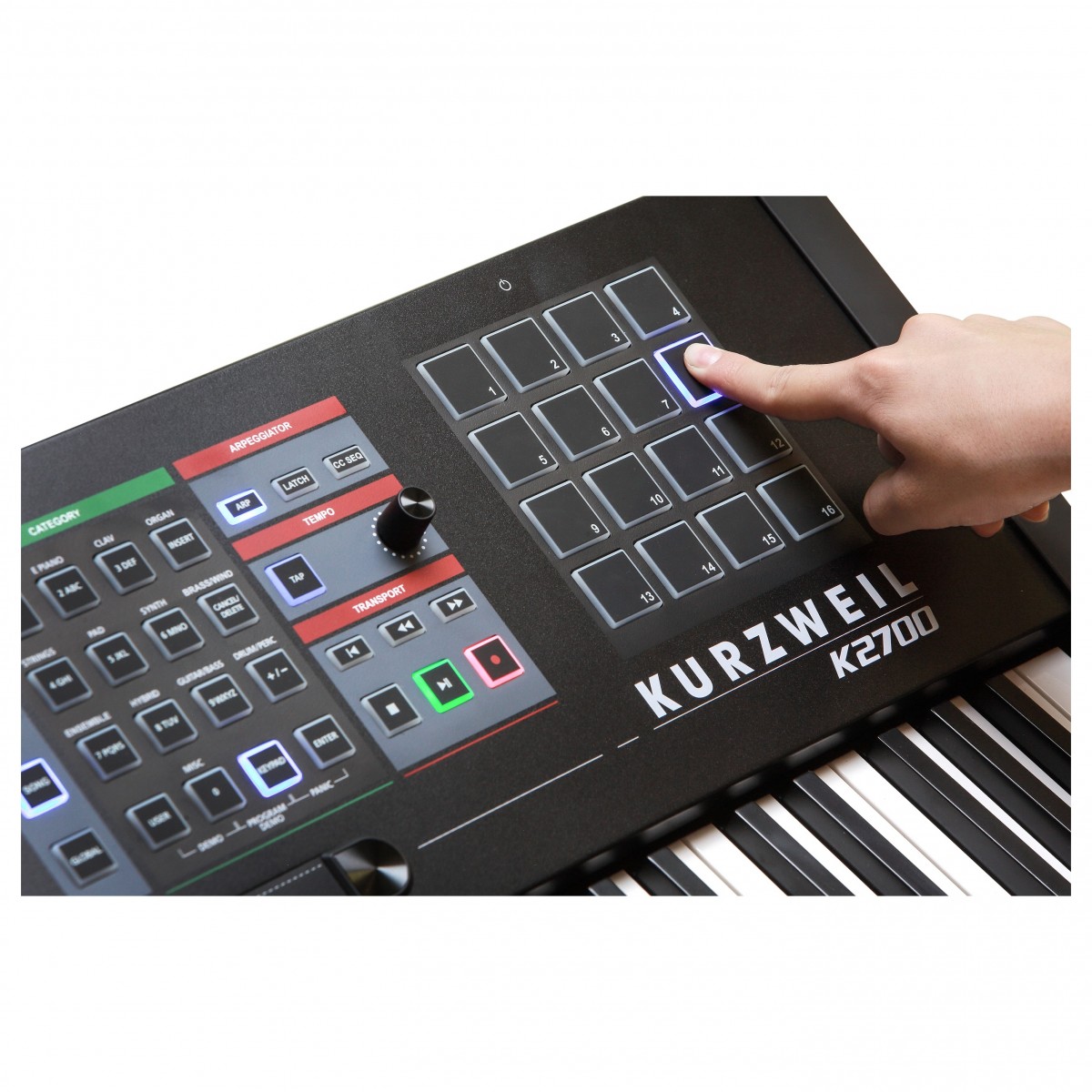 Kurzweil K2088 88-Key V.A.S.T. Synthesizer Workstation fully-weighted, hammer-action with velocity and pressure (aftertouch) sensitive adjustable keys (Fatar TP/40L) Mac OS X, Windows compatible - Image 6