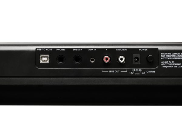 Kurzweil Ka S1 88-Key Semi-Weighted Hammer Action Digital Piano with 16 flagship Voices + Power Supply + Sustain Pedal (Black) - Image 7